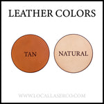 Molded Leather Valet Tray - Engraved